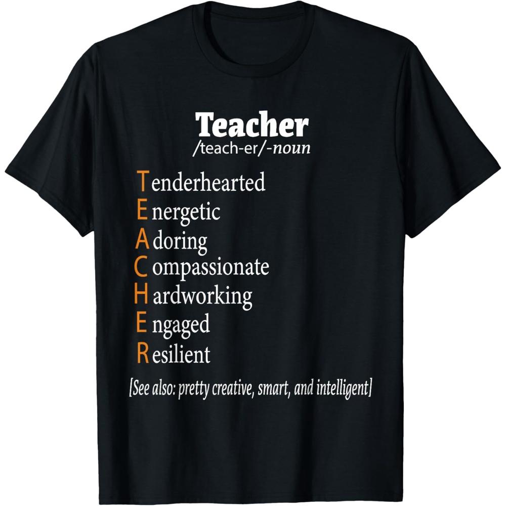 Funny Appreciation Gift Teacher Definition T Shirt Women Men Cotton Men T Shirt 4XL