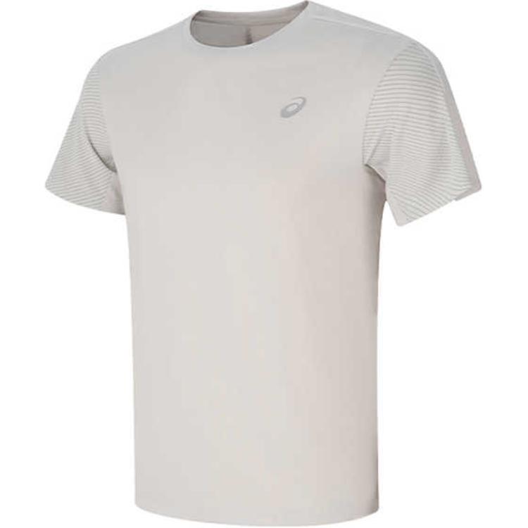 New Asics Men Running T Shirt Men's Gray 2011D326-020