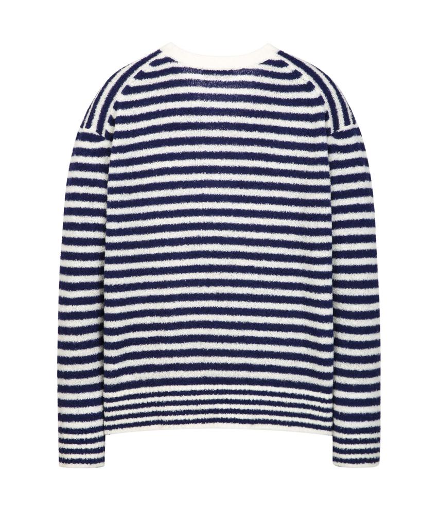 IL CORSO Breeze Stripe Knit Navy Iesw5F002N2