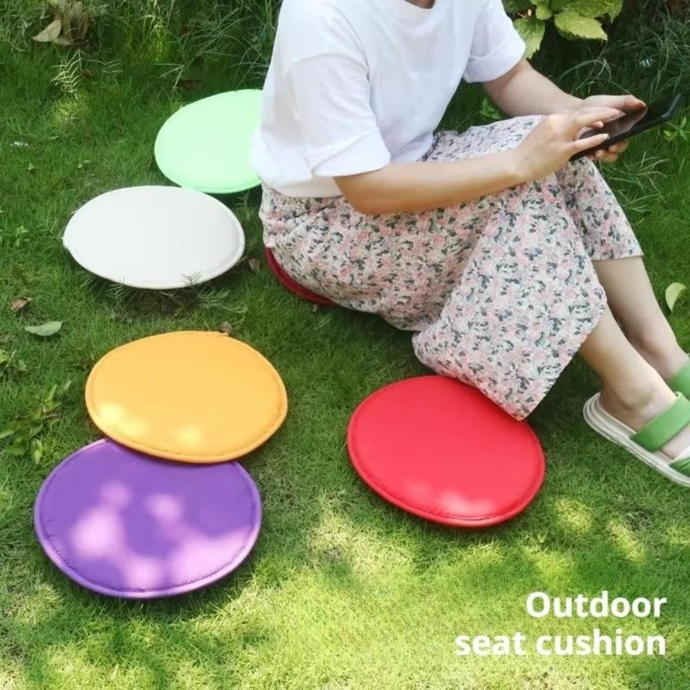Thickened Sponge Round Chair Pad 30*30CM Washable Circular Chair Cushion With Drawstring Candy Color Stool Cushion