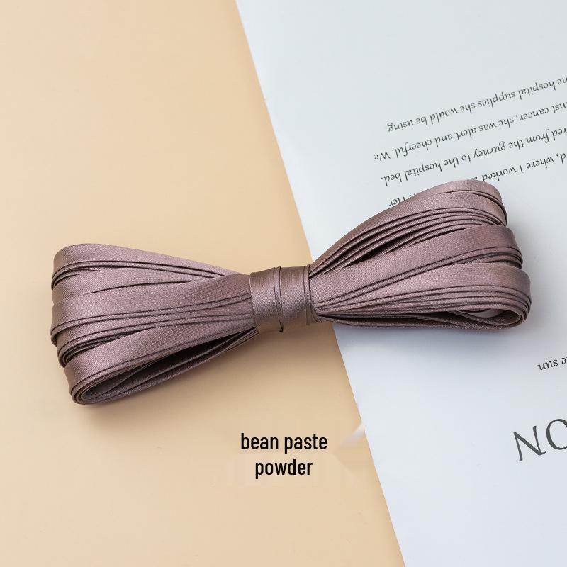 Hengmeihe Cheongsam 1cm Piping Trim: Four-Fold Non-Iron Imitation Silk Hemming Ribbon