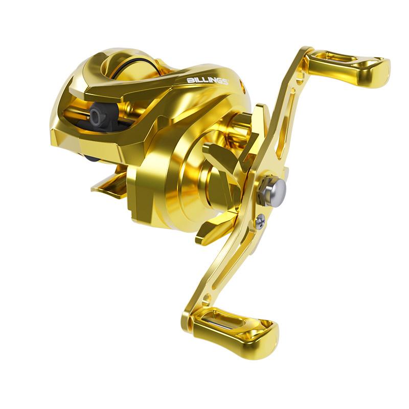 Newbility Gold 5+1BB 7.2:1 Drag Power 8kg 207g Saltwater Baitcasting Reel omit золотой