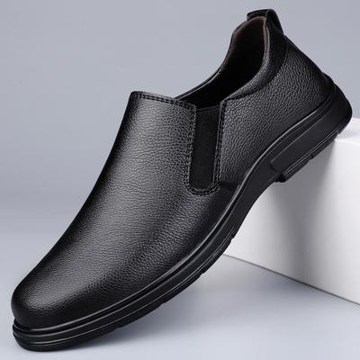 Fashion Mens Autumn Winter Casual Leather Business Shoes Male Classic Comfortable Loafers Fashion Simple Men Slip On Flat Designer Shoes