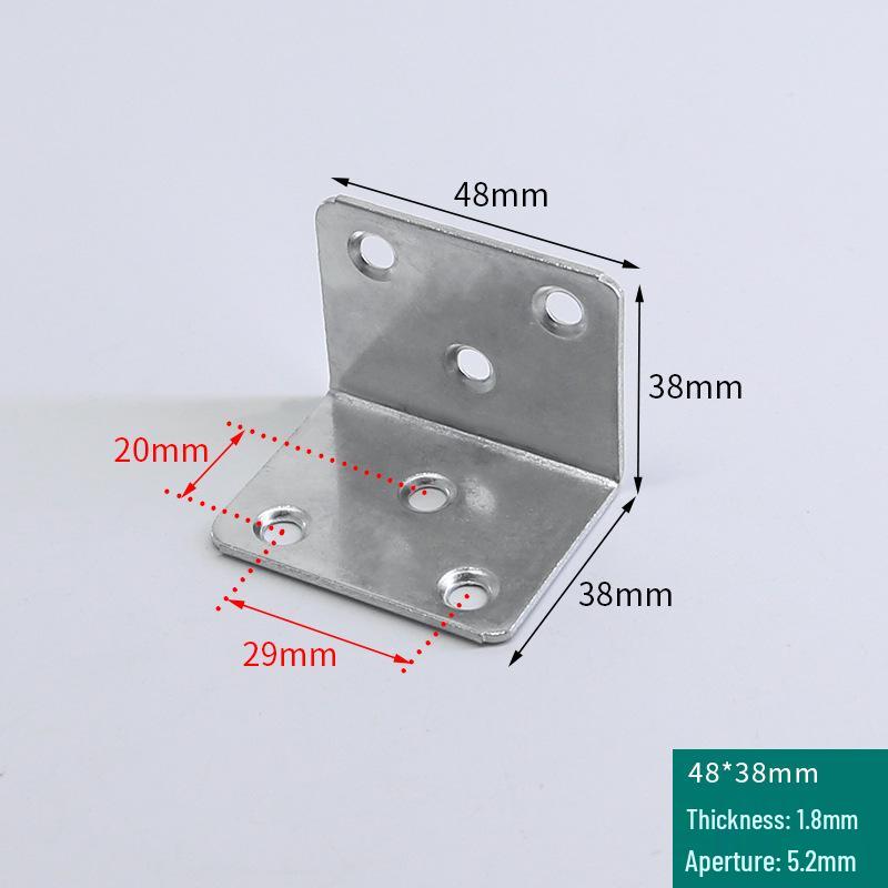 Right-Angle Iron Bracket for Wardrobe, Bed, or Chair Reinforcement