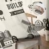 Vintage Farm Buildings Set Sheer Curtains for Living Room Transparent Tulle Window Curtain Bedroom Kitchen Decor Veil Drapes