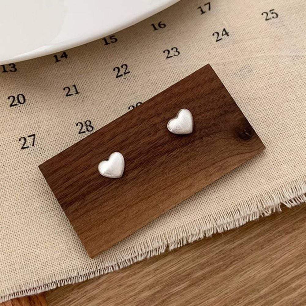 Mini Heart Silver 925 Earrings