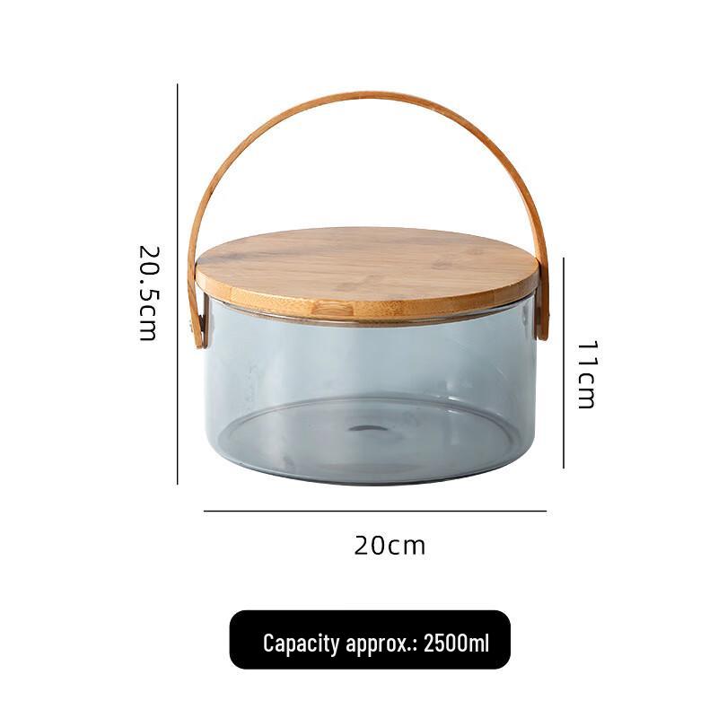 Nordic Style Glass Fruit Basket & Ice Bucket with Lid