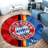 FC Bayern Munchen Custom Name Round Area Rug,Carpet Rug for Living Room Bedroom Sofa Playroom Decor,Non-slip Floor Mat