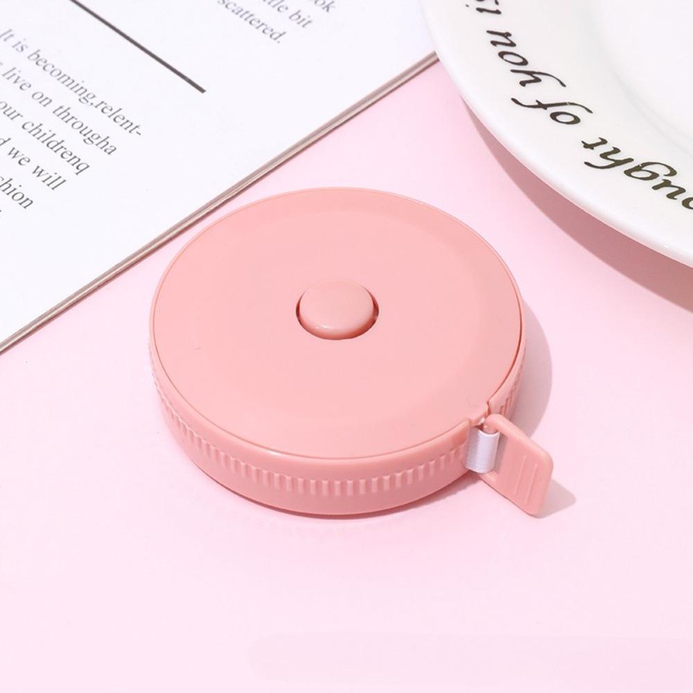 1PC 1.5m Small Tape Measure Portable Student Soft Leather Three Measurement Clothes Automatic Recycling