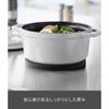 Yamazaki Home Tower Magnetic Silicone Trivet, Round Pot Holder, Heat Resistant, Dishwasher Safe, Non-Slip, Black 10319