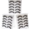Yousheng 5 Pairs False Eyelashes All-match Natural Long 3D Mink Lashes Curling Fake Eye Lashes Makeup Tool for Party