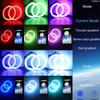 2Pcs 80mm RGB Angel Eyes Halo Ring Light For Car Motorcycle Headlight Fog lamp