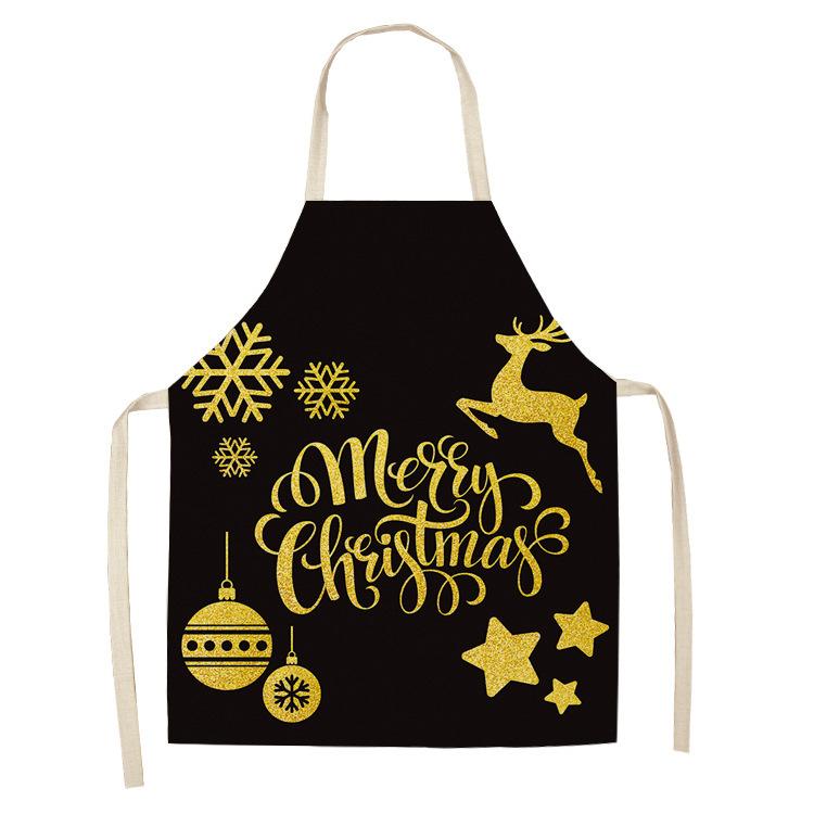 Christmas Golden Theme Apron for Children Child Apron Woman Kitchen Apron Women Kitchen Apron Master Apron Kitchen Apron Apron