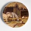 Walter Hunt Fratelli Pittura Arte Piatto Edgar Hunt Animale Cane Gatto Pecora Cavallo Piatto Decorativo Piatto da Appendere Arte Sfondo