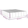 VidaXL Cadre de lit sans matelas gris foncé 200x200 cm tissu 3284861