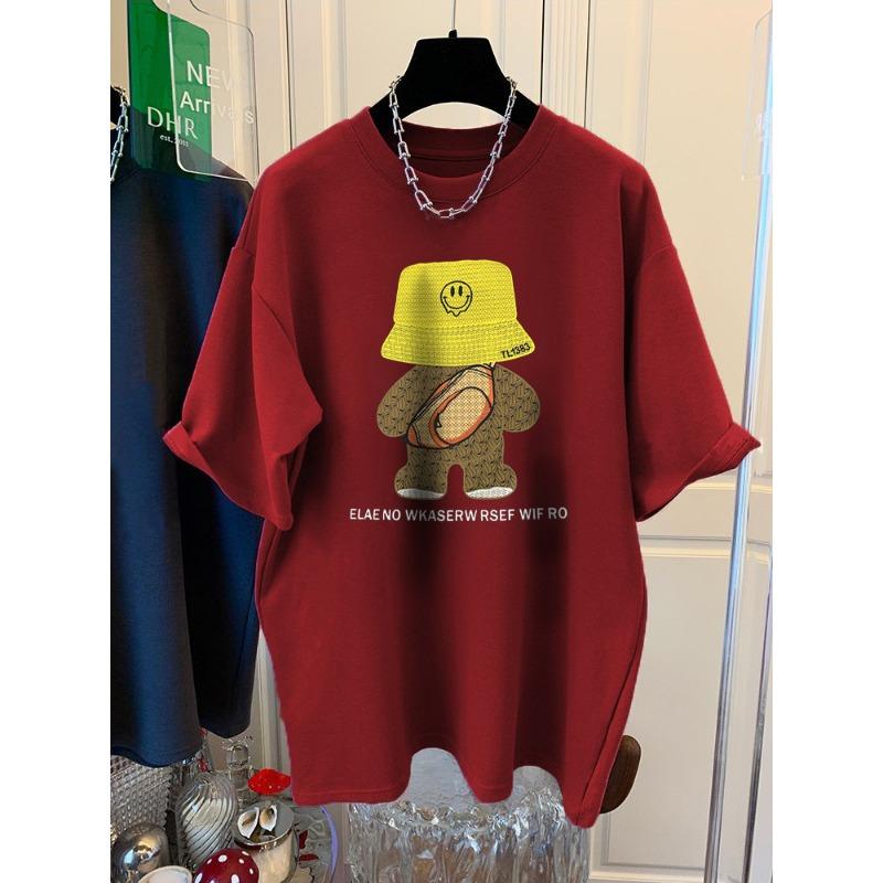 

Футболка женская с короткими рукавами из чистого хлопка, летняя, новая, большого размера, свободная, утягивающая, топ для живота XXXL