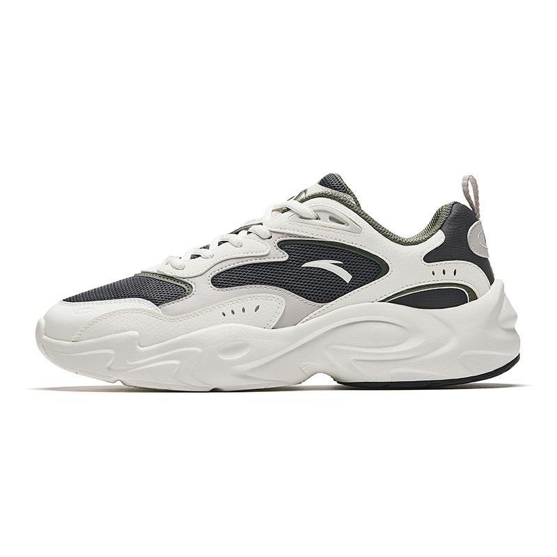 Anta Guangji Low Top Casual Shoes Men White Light Gray 112618811-4 42