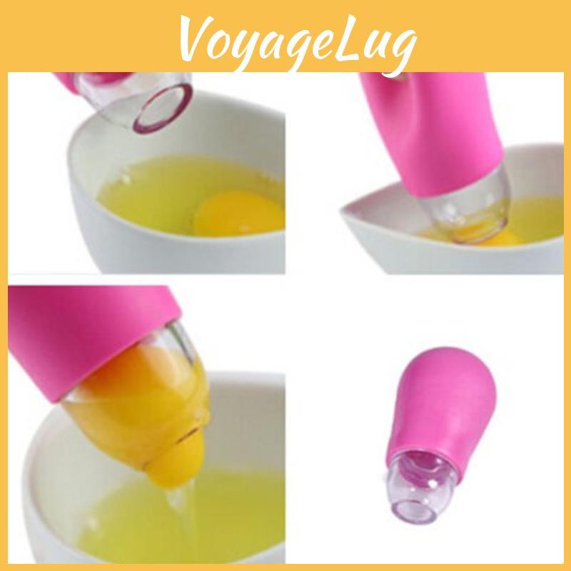 Modern Silicone Egg Separator With Suction Function For Home Cooking Enthusiasts