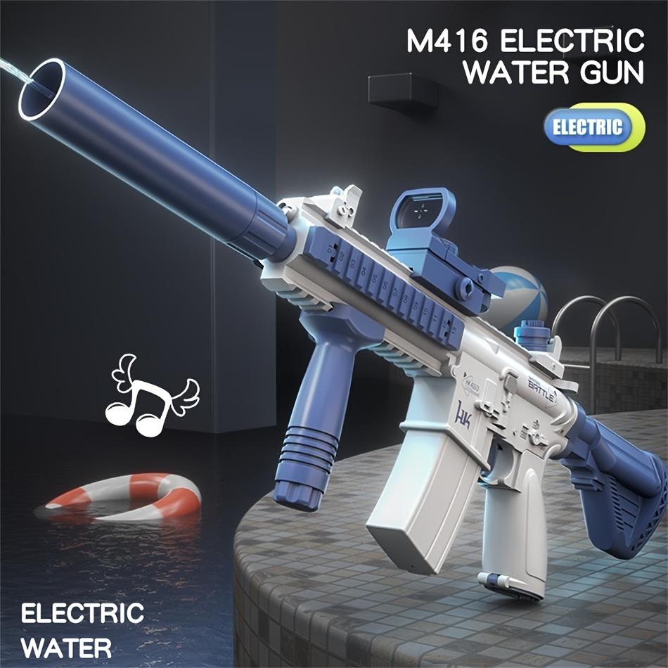 

M416 Автоматический летний электрический игрушечный водяной пистолет большой емкости Водный пистолет для пляжа, уличных водных боев, бассейнов, игрушки, подарки