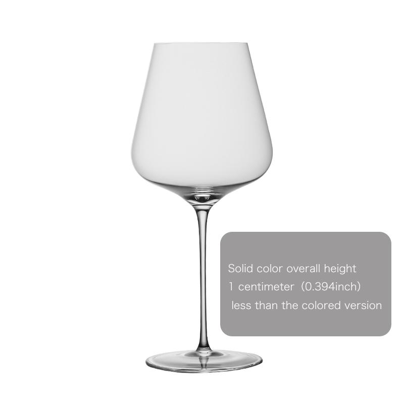 CRISON Handmade High end Ultra thin Red Wine Glass for Home Use, High Beauty Red Rod, Large Capacity Burgundy 765ML