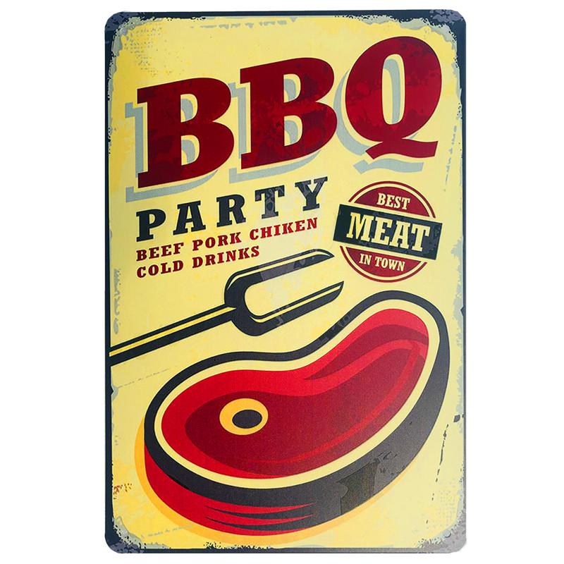 Hamburgers Plaques Métalliques Hot-Dogs Imprimé Affiche Vintage Décor Mural Cuisine Magasin de Fast-Food Plaque Murale Peinture sur Plaque de Fer