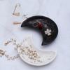 1pc ceramic moon jewelry dish Middle East Arab Ramadan Eid al Fitr storage dish multifunctional dish home decoration ornament