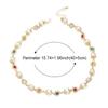 Fashion Advanced Feeling Handmade Imitation Pearl Flower Imitation Zircon Inlaid Colored Imitation Gemstone Collarbone Chain Necklace Pendant