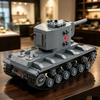 Zweiter Weltkrieg Sowjetischer Schwerer Panzer KV1 & KV2 Militärische Bausteine Spielzeugset Steine Modell Sammlerstück Geschenk 730 Teile mit Soldaten