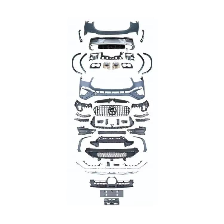 Mercedes X254 GLC 63 AMG Front & Rear Bumper Grille Kit (Standard Version)