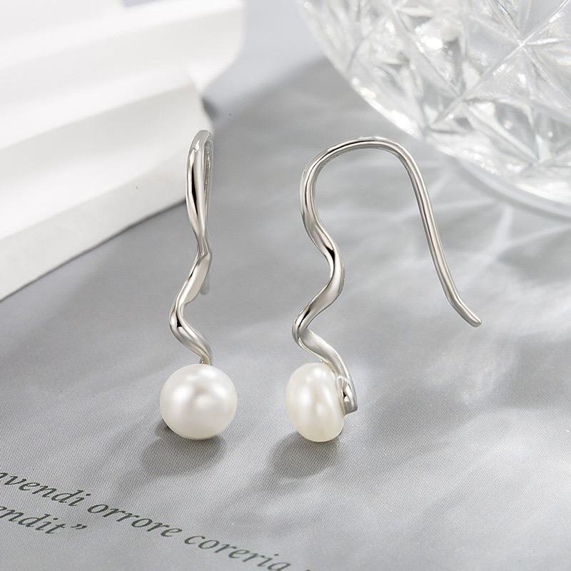Xiaomi BF CLUB 925 Sterling Silver Long Pearl Earrings For Women Trendy Earring Jewelry Prevent Allergy Party Accessories Gift
