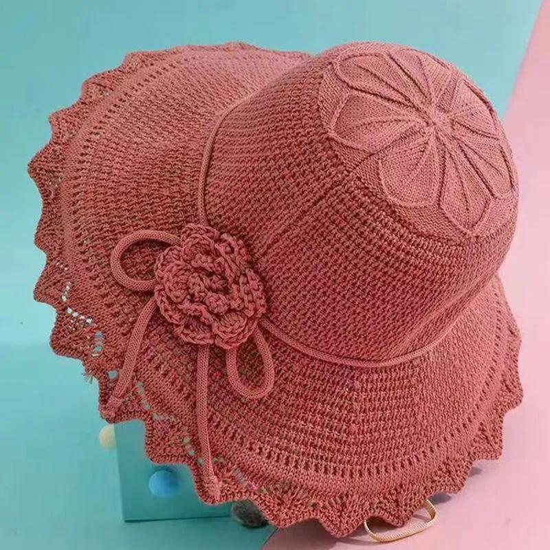 WTEMPO Foldable Summer Simple Sunscreen Hats Women Vacation Travel Beach Casual Solid Color Big Brimmed Sun Hats Cool Bucket Hats