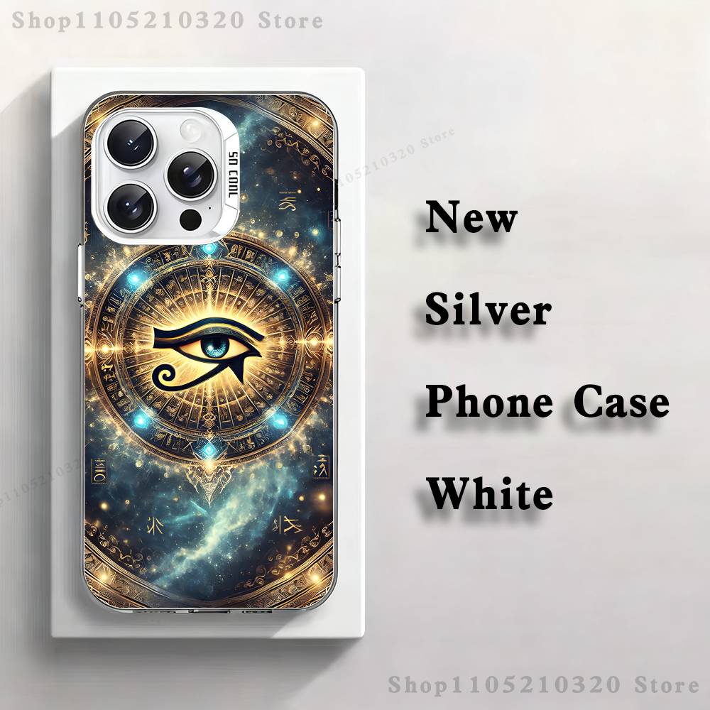 

Occult Illuminati Eye Phone Case For iPhone 17,16,15,14,13,12,11,Pro,Max,Plus,Mini,XS,SE Anti Fall White Matte Hard Bumper iPhone11