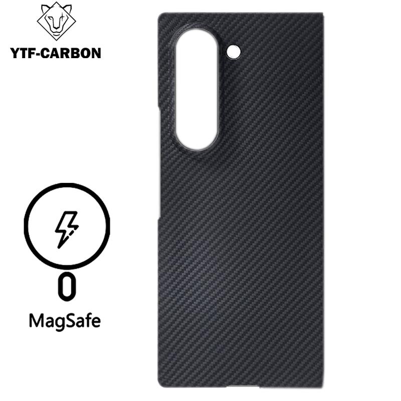 YTF dla Samsung Galaxy Z Fold 7 Etui z włókna węglowego aramidowego Pokrowiec Kevlar Ultra-cienki Fold6 Lekkie Etui ochronne Etui W26