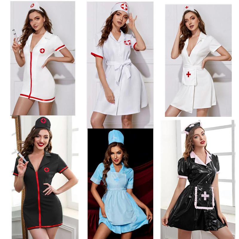 Costume Doctor Nurse Cosplay Dress Set Halloween Party Stage Gift Performance