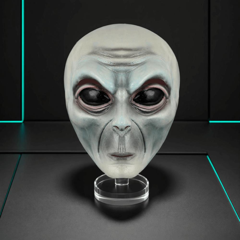Masque intégral Masque d'extraterrestre Masque d'extraterrestre vert Masques d'extraterrestres Masque d'Halloween amusant Déguisement de Carnaval