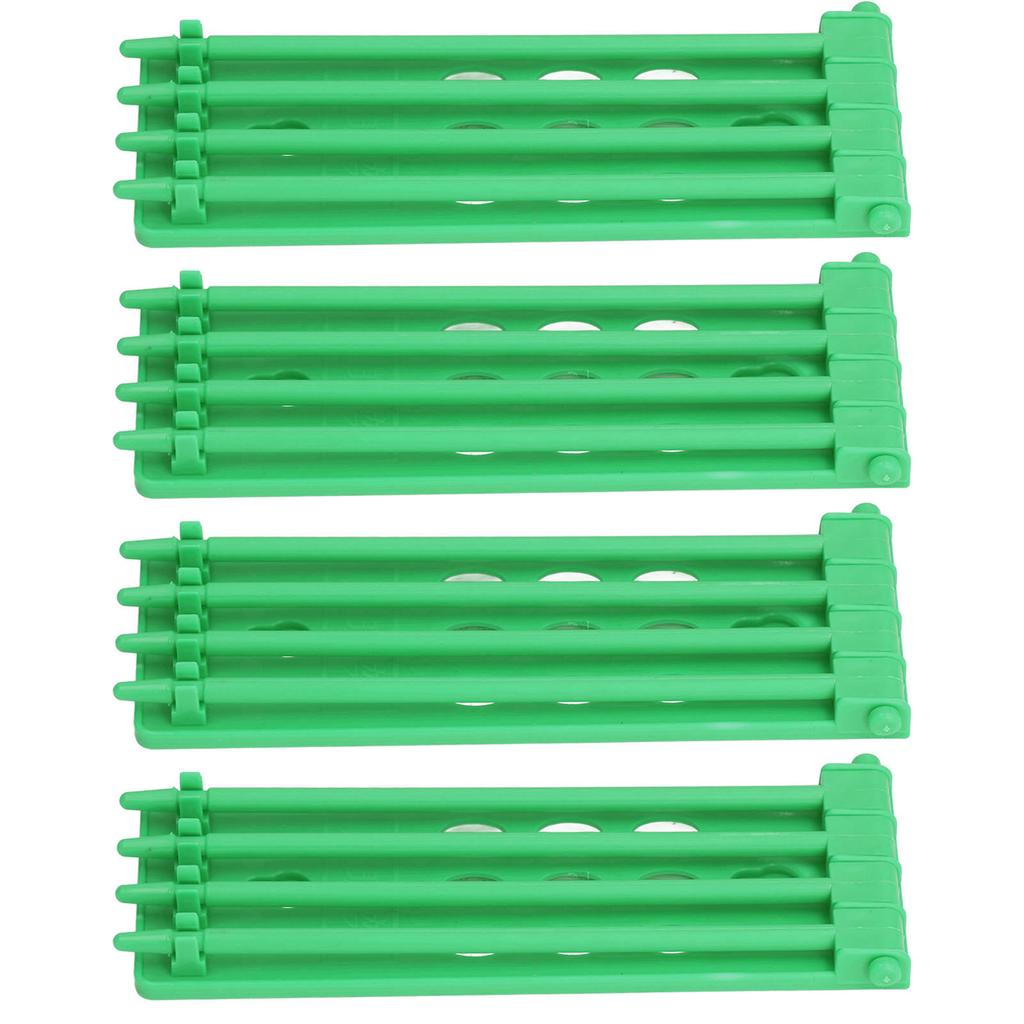 4Pcs Pigeon Leg Ring Stand 4 Column Design Large Capacity Wall Mounted Safe Durable Plastic Parrot