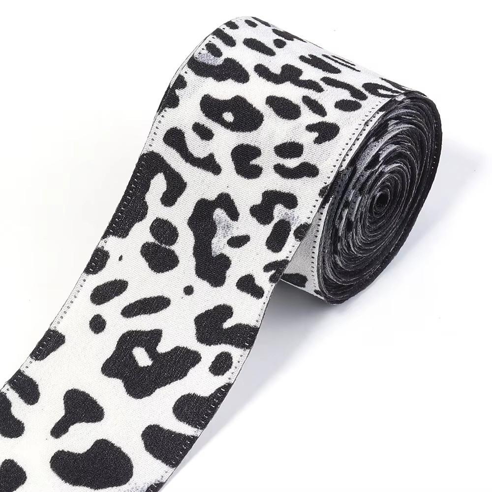 5Yards/Roll Faux Silk Faux Silk Ribbon Leopard Pattern DIY Craft Ribbon  Home Decoration