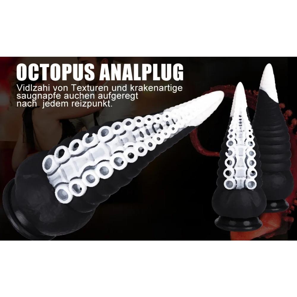 Octopus Dildo Přísavka Chapadlo Sexuální hračka Zvířecí Dildo Mimozemšťan Dick Pro ženu Muž Široká anální zátka Vaginální dilatátor/stimulátor