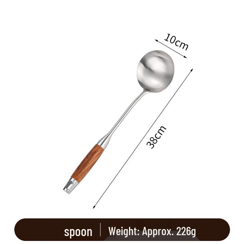 Ruhan Stainless Steel Rosewood Handle Kitchen Utensil Set