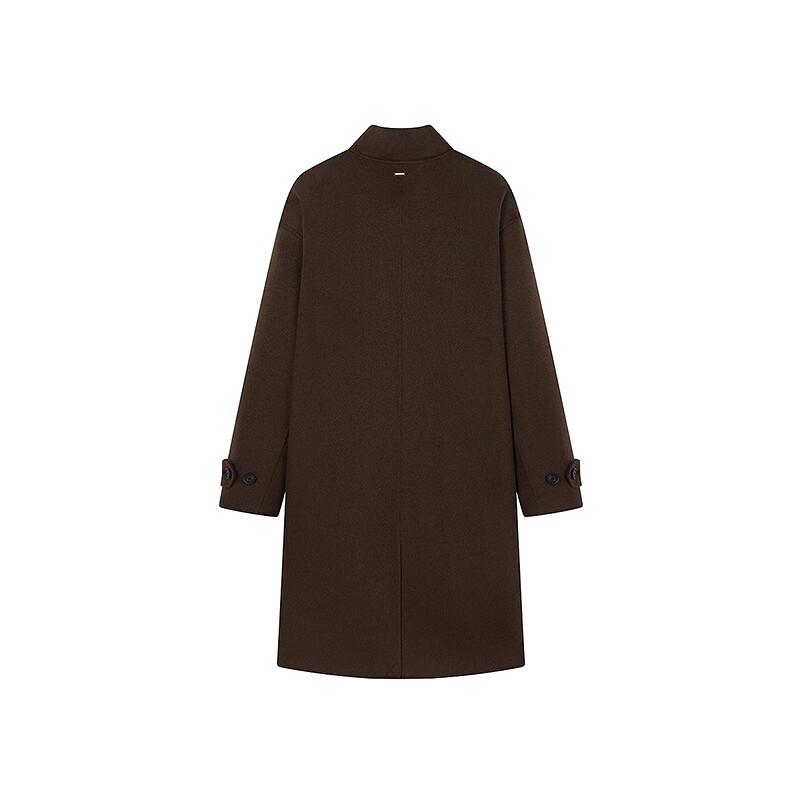 Teenie Weenie Women's Toggle Button Yak Wool Blend Double-Faced Coat