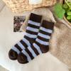 Women's Winter Thickened Warm Striped Dot Yarn College Wind Wool Mid Barrel Pile Socks