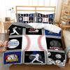 Sports Series Baseball Basketball Football Bed Three-Piece Quilt Cover 3D Digital Printing Kit