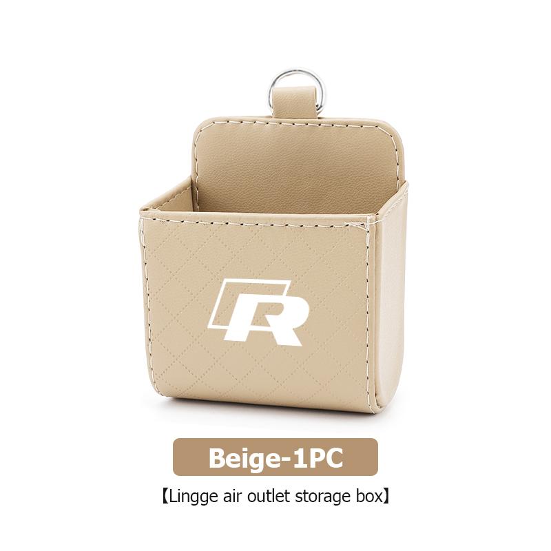 Leather Car Seat Door Storage Box Phone Sunglasses Holder For Volkswagen VW Golf 4 5 6 7 Polo Jetta Sagitar Magotan Passat B5 B6 TGF8