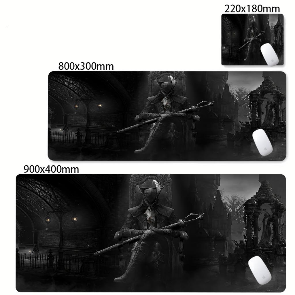 PC-Spiel Bloodborne Mauspads Schreibtischunterlage Groß Rutschfest Ausfransungsfrei Mauspads Tastatur Ergonomisch Büro Gummi Zuhause Benutzerdefiniert Tischmatten