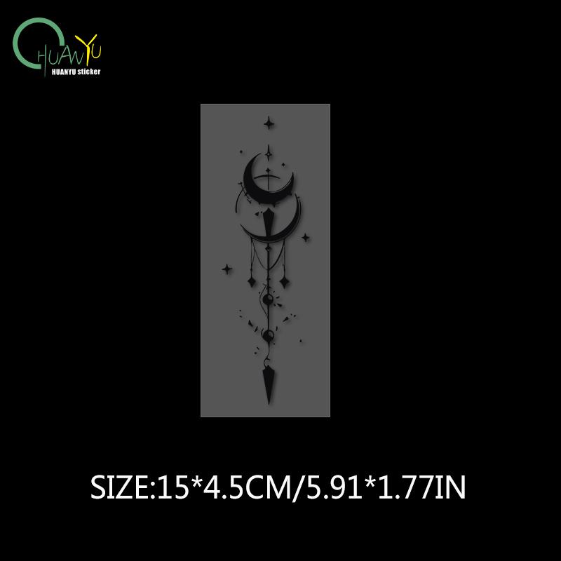 Electric car sticker dynamic motorcycle star crescent decoration  creative waterproof scratch protection