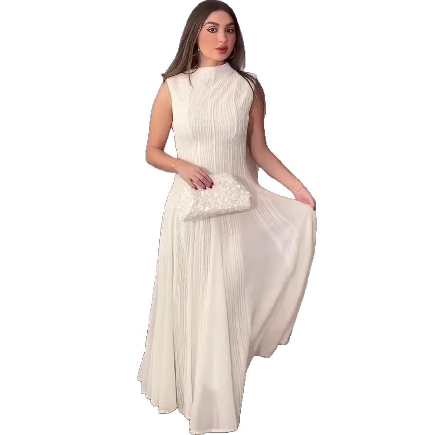Elegant Autumn 2025 Women s Long-Sleeved Waist-Cinching Dress S