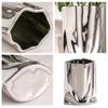 Decorative Electroplated Ceramic Vases With Handmade Pleats Living Room Decoration For Plant And Flowers