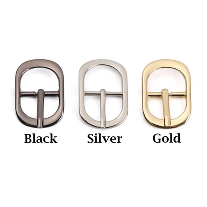 5Pcs Metal Pin Belt Buckles Durable Strap Clasps 12/18/25mm for DIY Shoes Bag Handbag Leather Craft Repair