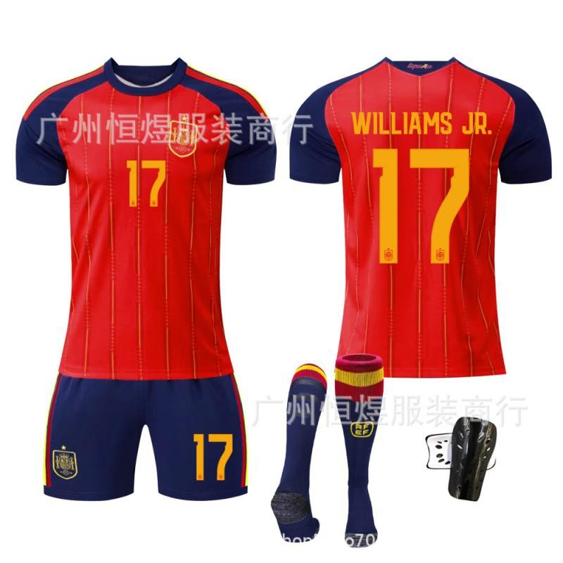 A26 Spain's No. 20 Pedri 10 Olmo 16 Rodri 17 Williams Football