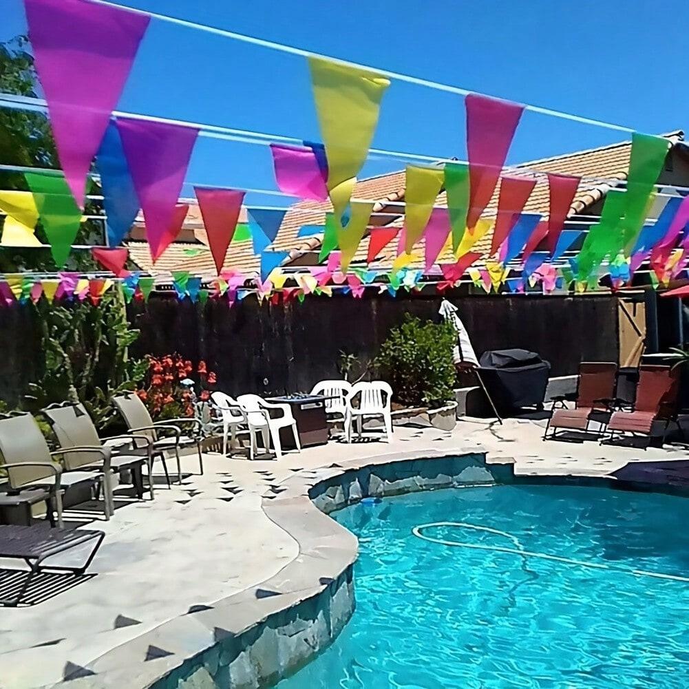 Colorful Pennants Banner Flag Bulk Multicolor Banners Carnival Decorations Grand Opening Decorations Triangle Flag for Party